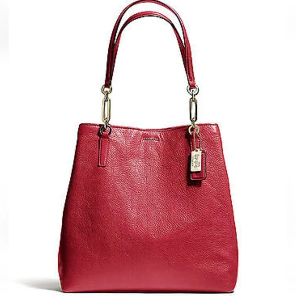 COACH Madison Leather N/S Tote, NWT - Picture 1 of 5